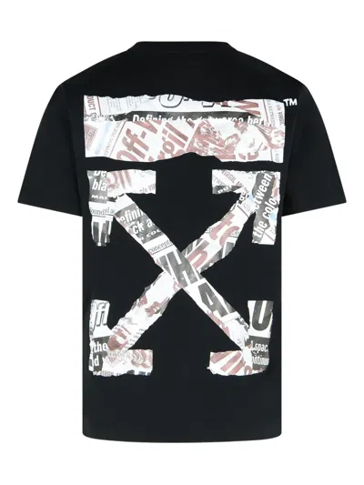 Off-white Men Black 3d Arrow Spray T-shirt, S Luxury T-shirts For Men Darveys