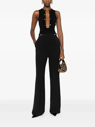 Elisabetta Franchi Chain-embellished Bodysuit In Multi