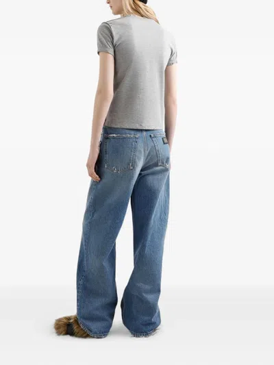 Dolce & Gabbana Dolce&gabbana Women Printed T-shirt In Gray