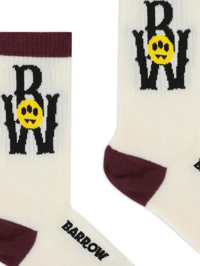 LOGO细节罗纹针织袜