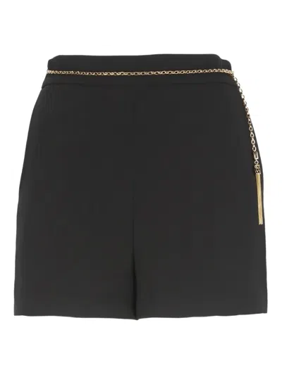 Elisabetta Franchi Black Shorts In Black