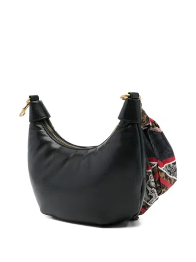 Just Cavalli Logo-plaque Chain Shoulder Bag In Black