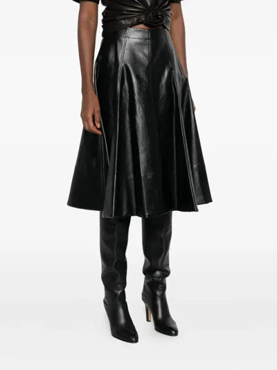Thelaurent Flared Skirt In Black