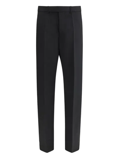 Rick Owens Tailored Geth Wide Leg Virgin Wool Pants In Black