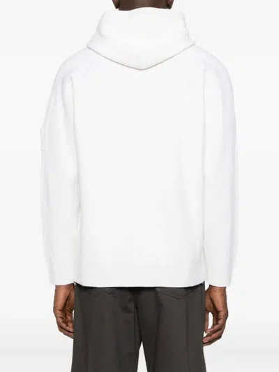 C.p. Company Zip-front Hooded Jacket In White