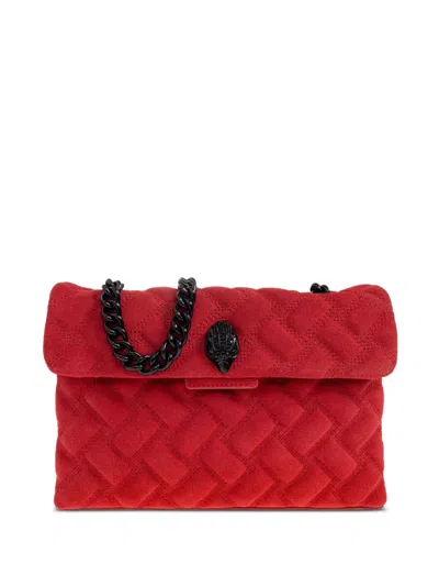 Kurt Geiger Kensington Quilted Leather Cross Body Bag In Red