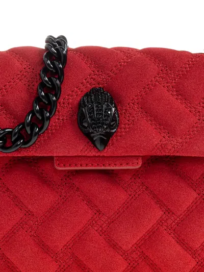 Kurt Geiger Kensington Quilted Leather Cross Body Bag In Red