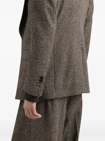 Dolce & Gabbana Single-breasted Felted Jacket In Gray