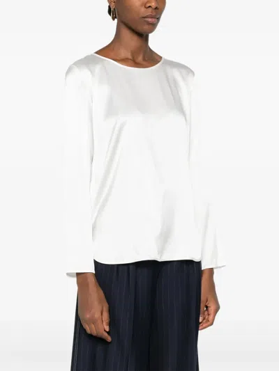 Max Mara Moldava Blouse In White