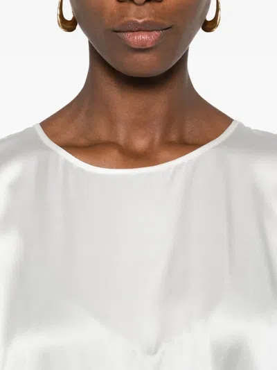 Max Mara Moldava Blouse In White