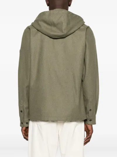 C.p. Company Flap-pocket Hooded Jacket In Green