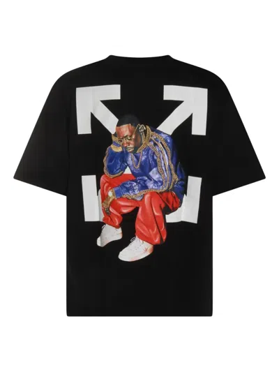 Off-white Arrow Motif T-shirt In Black