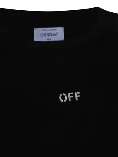Off-white Arrow Motif T-shirt In Black