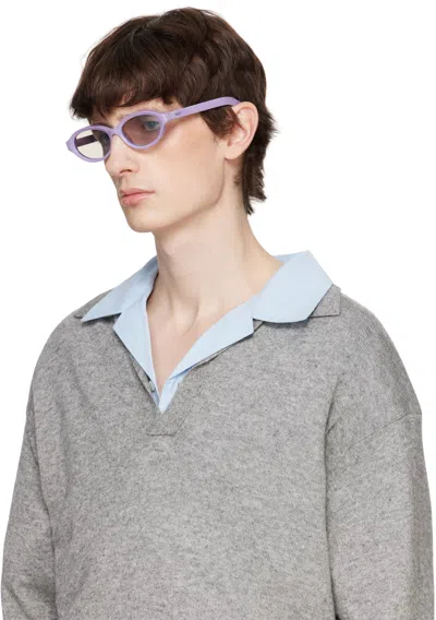 Retrosuperfuture Purple Parola Sunglasses In Caramella