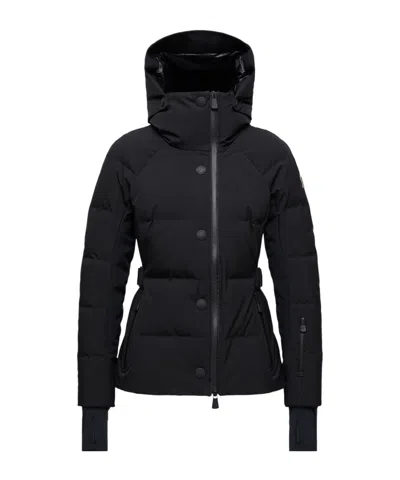 Moncler Grenoble Black Stretch Nylon Guyane Down Jacket In Black