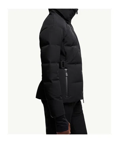 Moncler Grenoble Black Stretch Nylon Guyane Down Jacket In Black