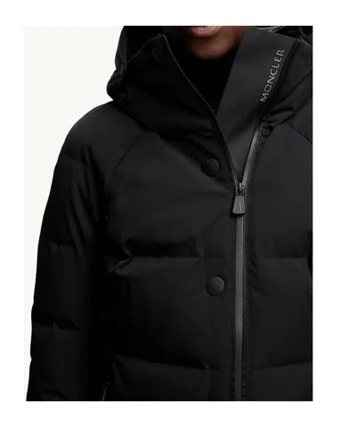 Moncler Grenoble Black Stretch Nylon Guyane Down Jacket In Black