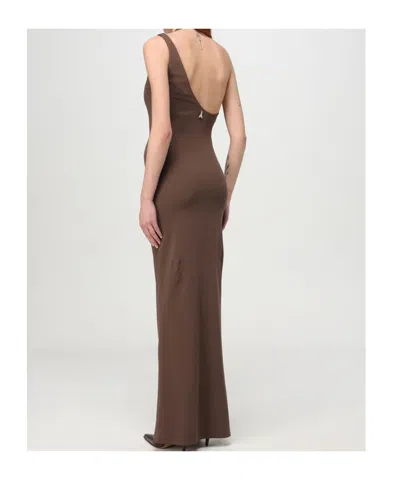 Patrizia Pepe Dress In Brown