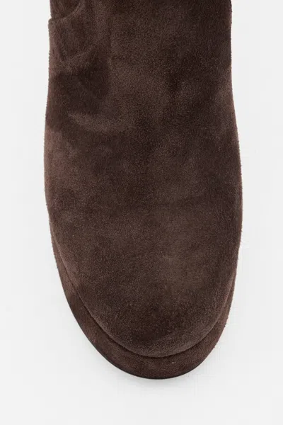 Valentino Fawcette Platform Boot In Crust Leather 90mm In Animal Print