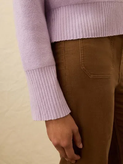 Faherty Jackson Crewneck Sweater In Purple