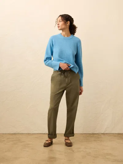 Faherty Jackson Crewneck Sweater In Blue