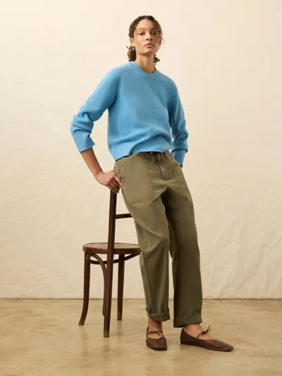 Faherty Jackson Crewneck Sweater In Blue