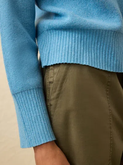 Faherty Jackson Crewneck Sweater In Blue