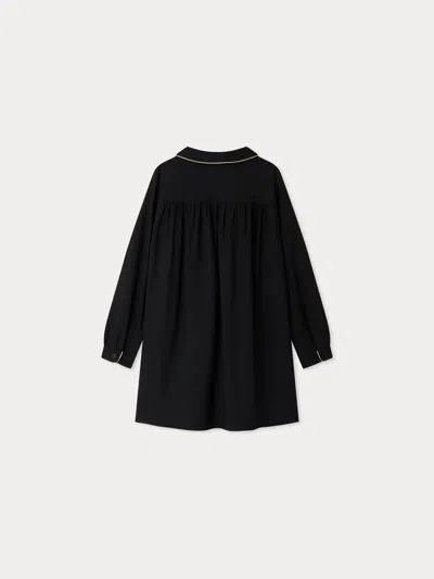 Bonpoint Twill Dress In Black