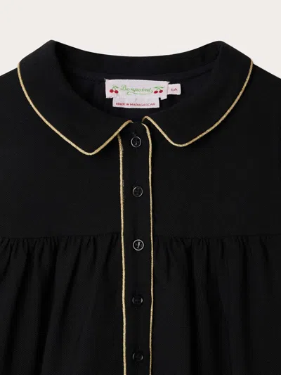 Bonpoint Twill Dress In Black
