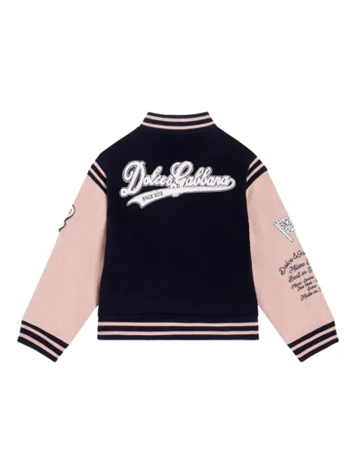 Dolce & Gabbana Colour-block Bomber Jacket In Multi