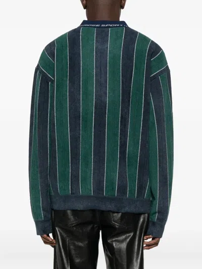 Martine Rose Sporty Logo Polo In Green