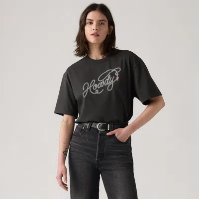 Levi's Graphic Tabor Tee In Black