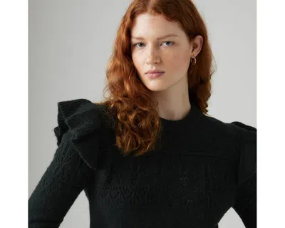 Levi's Shane Flutter Sleeve Sweater In Black