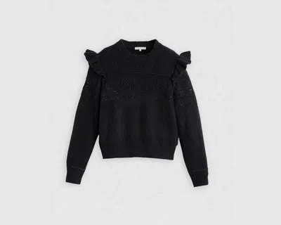 Levi's Shane Flutter Sleeve Sweater In Black
