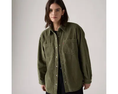 Levi's Iris Corduroy Shirt Jacket In Green