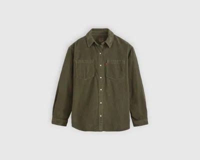 Levi's Iris Corduroy Shirt Jacket In Green