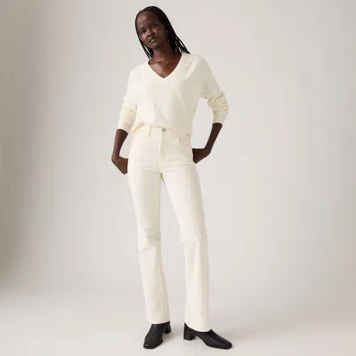 Levi's 725 High-waist Classic Stretch Bootcut Jeans In White