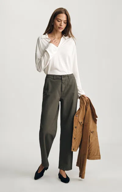 Mavi Edition Wide Leg Pants In Kambaba In Green