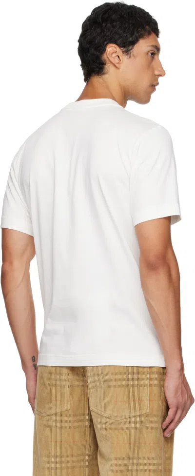 Burberry Knight Stamp T-shirt In White