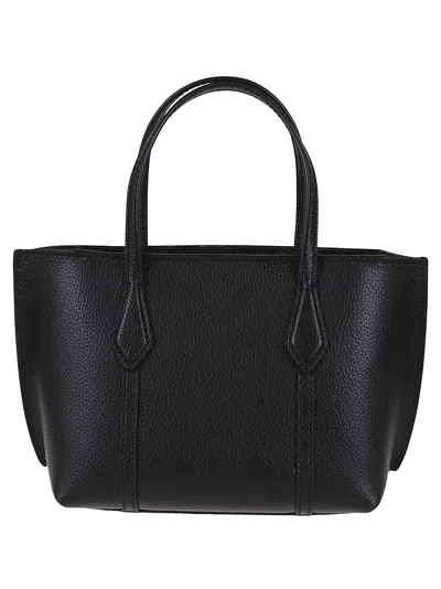 Tory Burch Black Leather Mini Perry Handbag