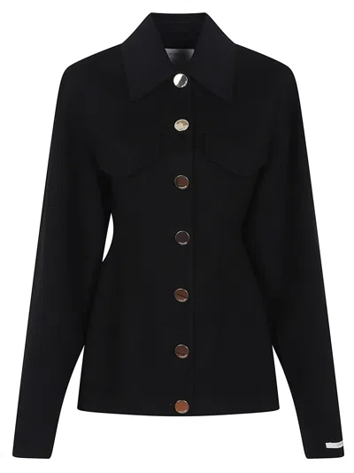 Sportmax Tailored Egeo Jacket Collared Neck In Black