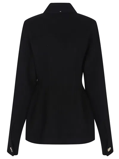 Sportmax Tailored Egeo Jacket Collared Neck In Black