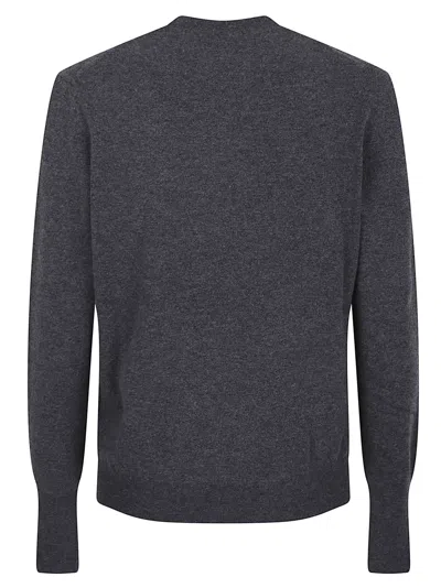 Ballantyne Round Neck Pullover In Gray