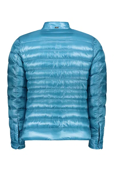 Herno Short Down Jacket In Blue