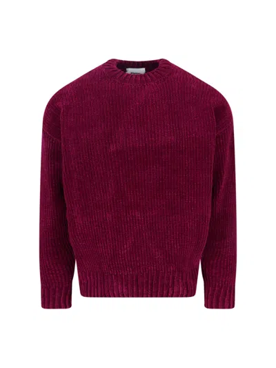 Bonsai Chenille Sweater In Burgundy