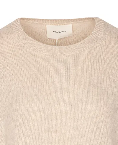 Lisa Yang Crew-neck Cashmere Sweater In Neutral