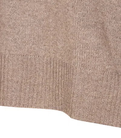 Lisa Yang Oversized Knitwear With Crewneck And Long Sleeves In Brown