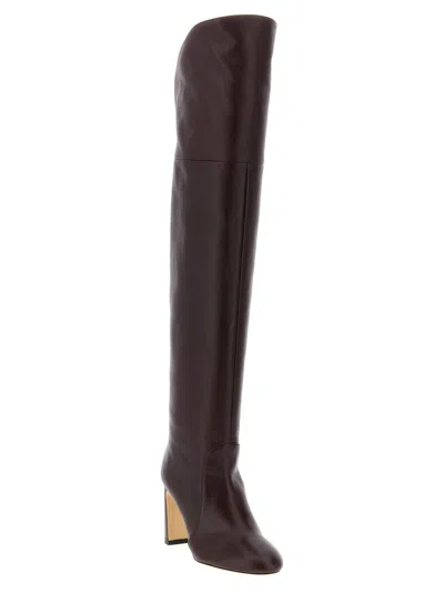 Stuart Weitzman Babette Over-the-knee Tubo Boots In Brown