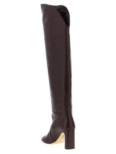 Stuart Weitzman Babette Over-the-knee Tubo Boots In Brown