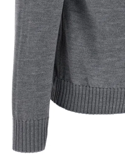 Ballantyne Merino Sweater Sweaters And Cardigans Gray In Gray